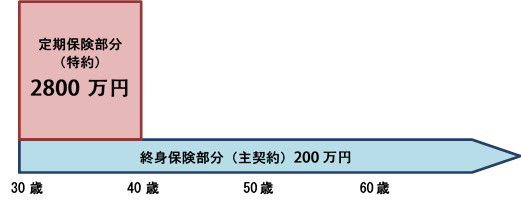 定期付き終身保険とは